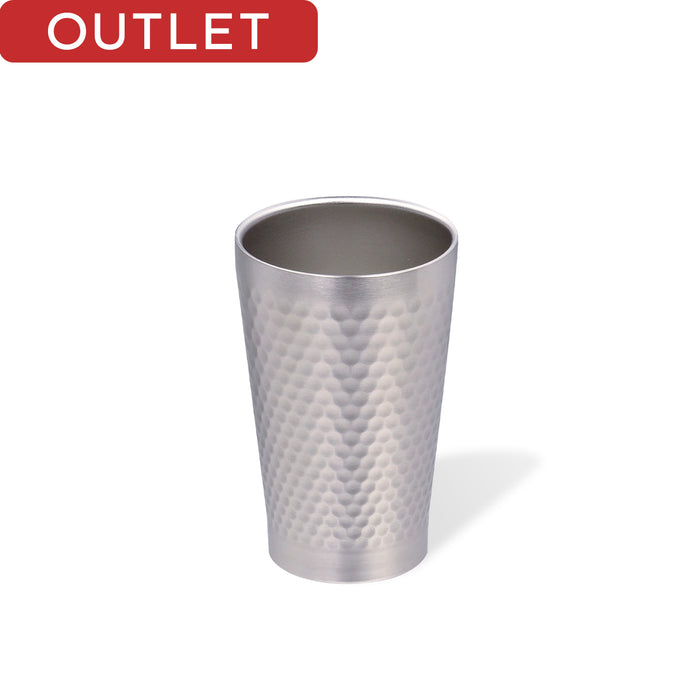 【アウトレット】プレミアム贅 真空槌目タンブラー280