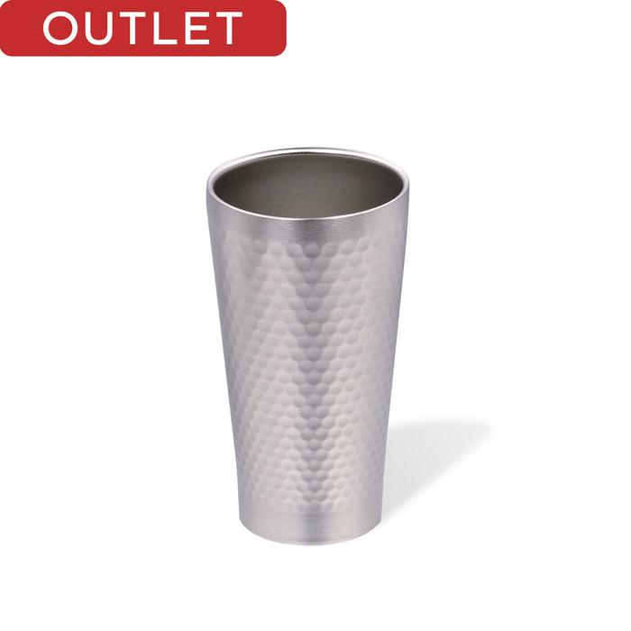 【アウトレット】プレミアム贅 真空槌目タンブラー350