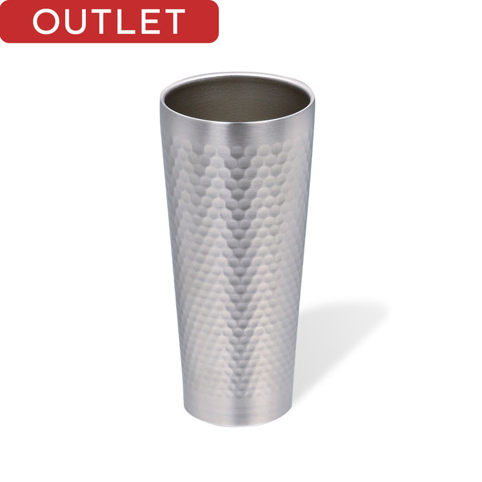 【アウトレット】プレミアム贅 真空槌目タンブラー430