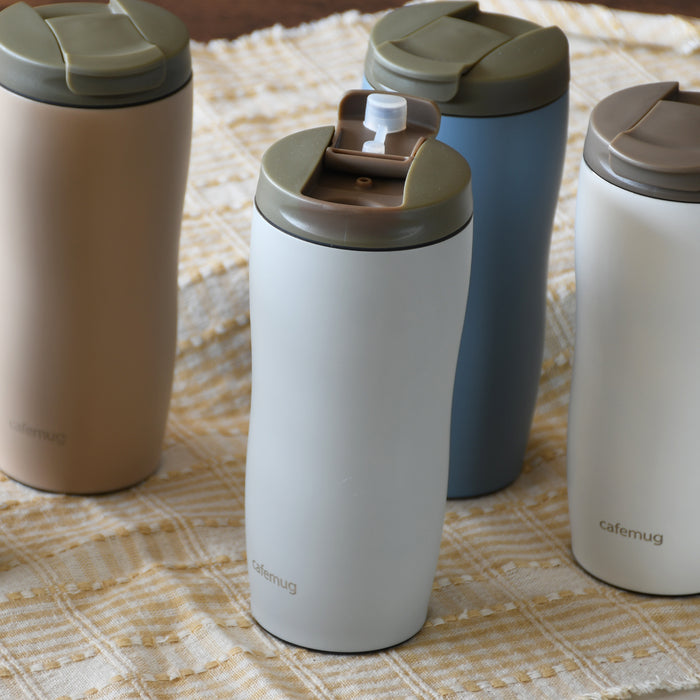 カフェマグ フタ付タンブラー360(スモーキーグレー)