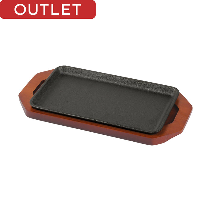 【アウトレット】スプラウト 鉄鋳物製ステーキ皿<角型>23×13cm