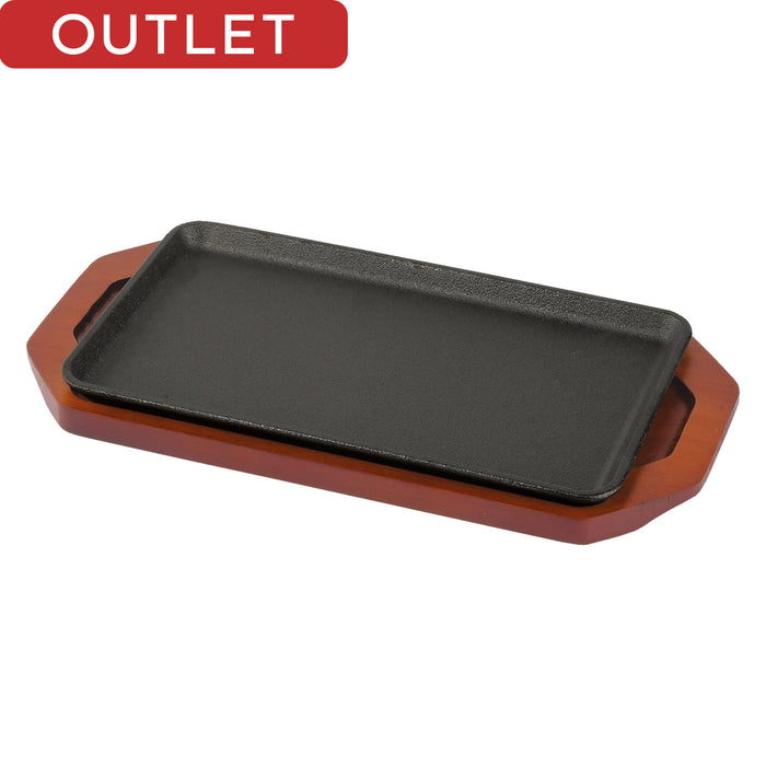 【アウトレット】スプラウト 鉄鋳物製ステーキ皿<角型>27×15cm