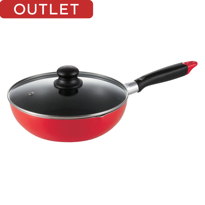 【アウトレット】オンリーワン･ステージ ふっ素IH対応G蓋付深型フライパン24cm