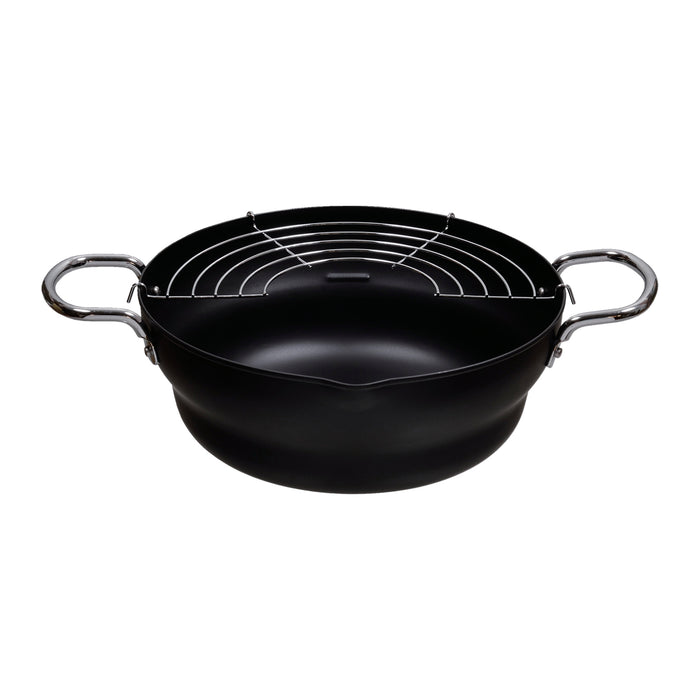 オンリーワン･ステージ 鉄製段付両手天ぷら鍋25cm