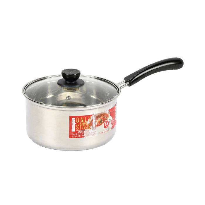 オンリーワン･ステージ ステンレス製G蓋付片手鍋18cm