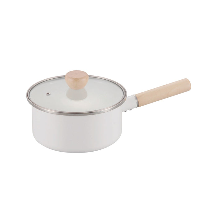 オンリーワン･ステージ ホーローG蓋付片手鍋18cm