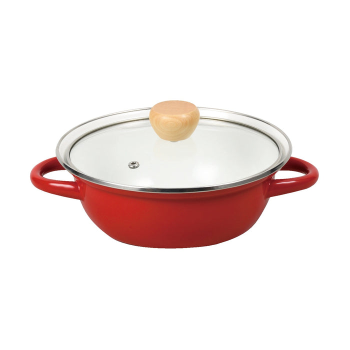 オンリーワン･ステージ ホーローG蓋付卓上鍋18cm