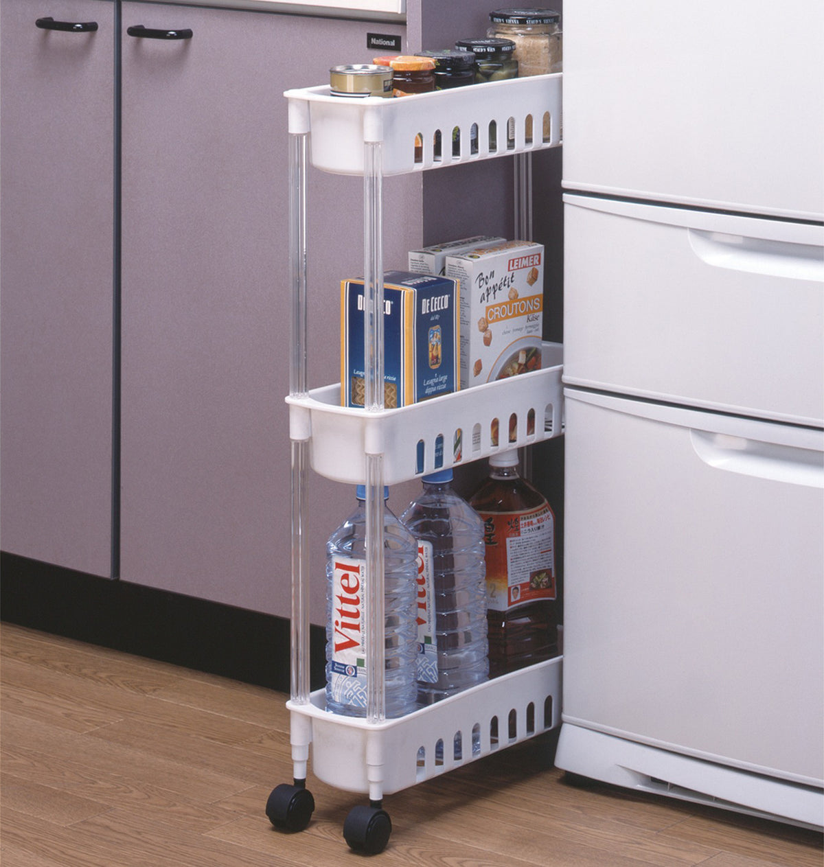 オンリーワン・ステージ スリムキッチンワゴン3段 — PEARL LIFE 公式