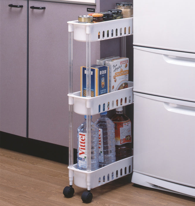 オンリーワン･ステージ スリムキッチンワゴン3段