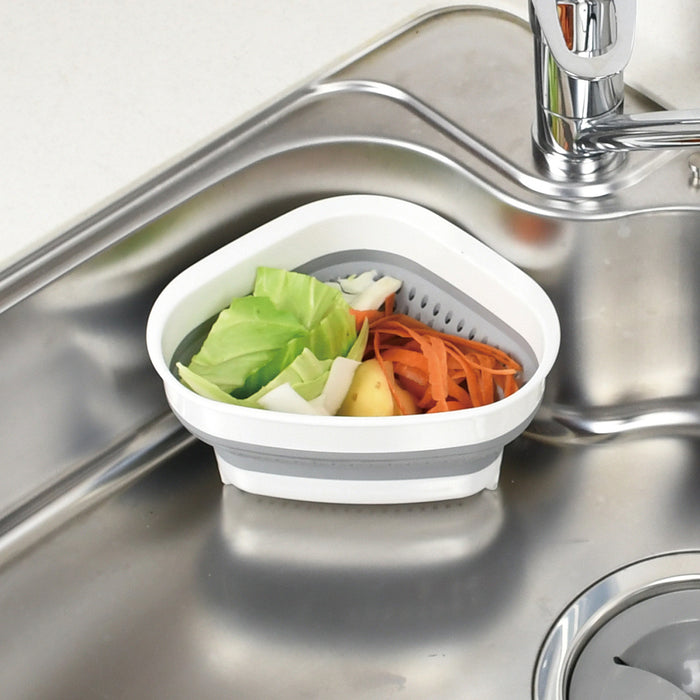 アットアクア シリコーン折りたたみ三角コーナー(抗菌加工)