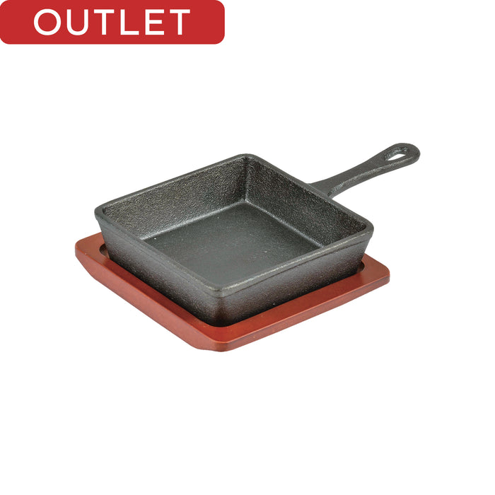 【アウトレット】スプラウト 鉄鋳物製角型スキレット13×13cm