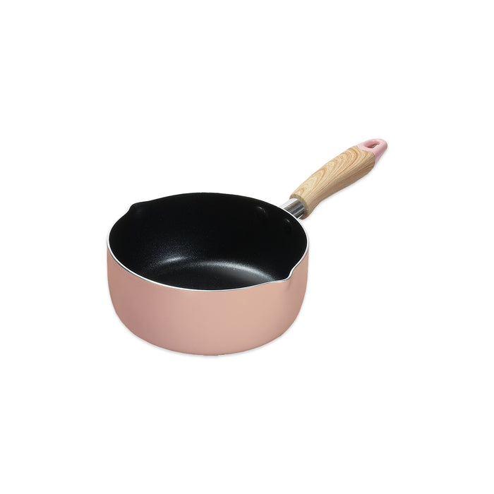 ナチュラルクックピュア ふっ素加工IH対応行平鍋18cm(ピンク)