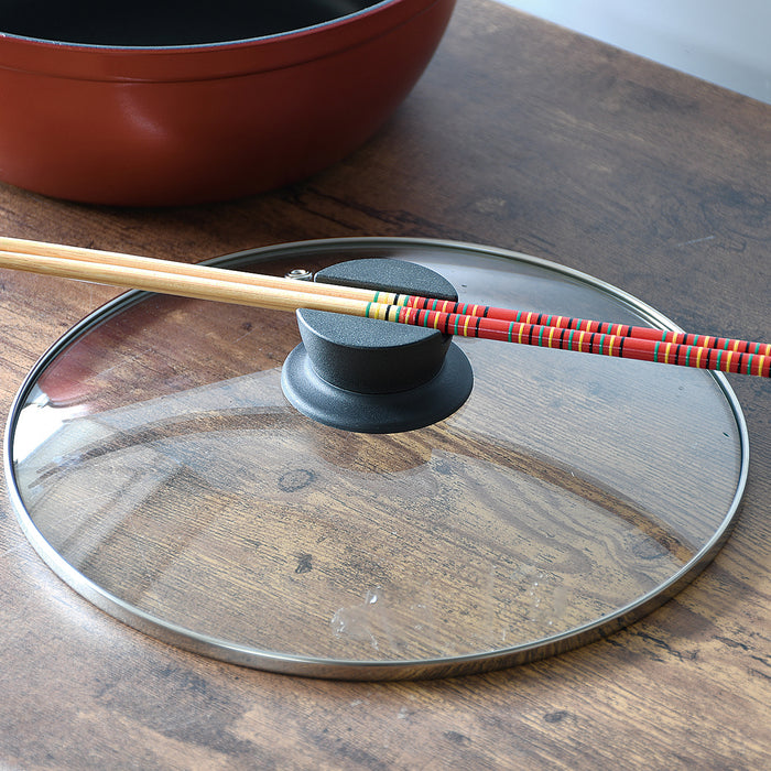 旨味 ふっ素加工IH対応ガラス蓋付卓上鍋16cm