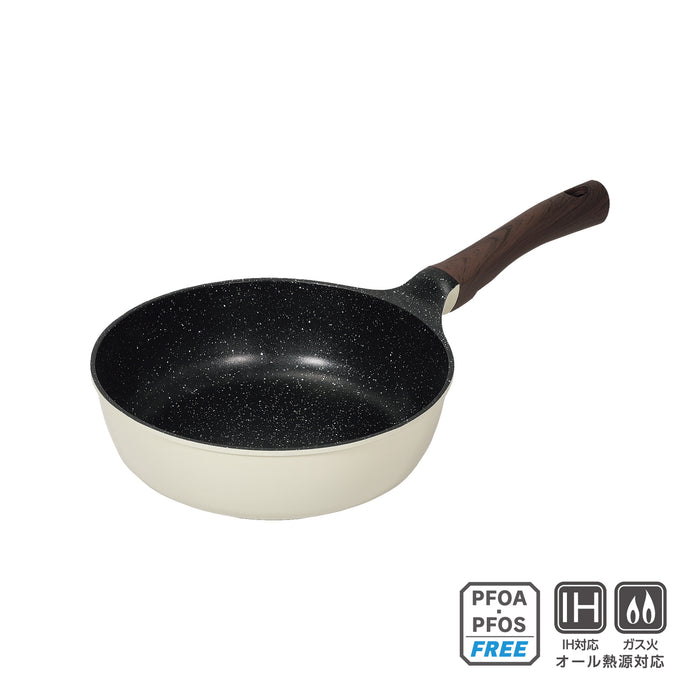 丈軽マーブルコート IH対応深型フライパン24cm