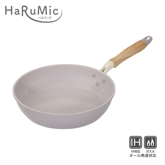 ハルミック セラミック加工IH対応軽量フライパン26cm(ペールパープル)