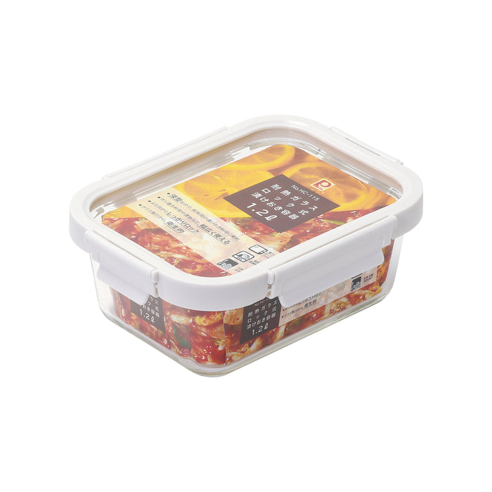 耐熱ガラスロック式深型漬けおき容器1.2L