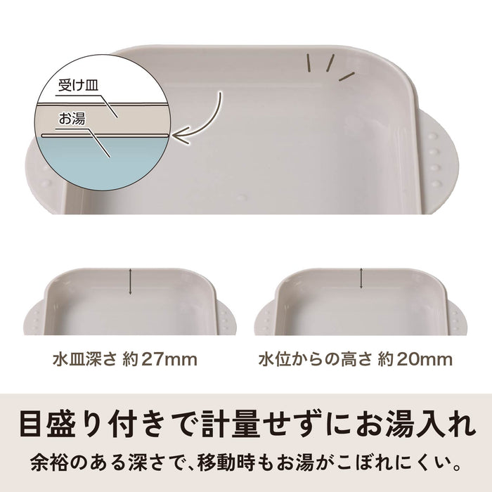レンジで作る 2段同時蒸し器