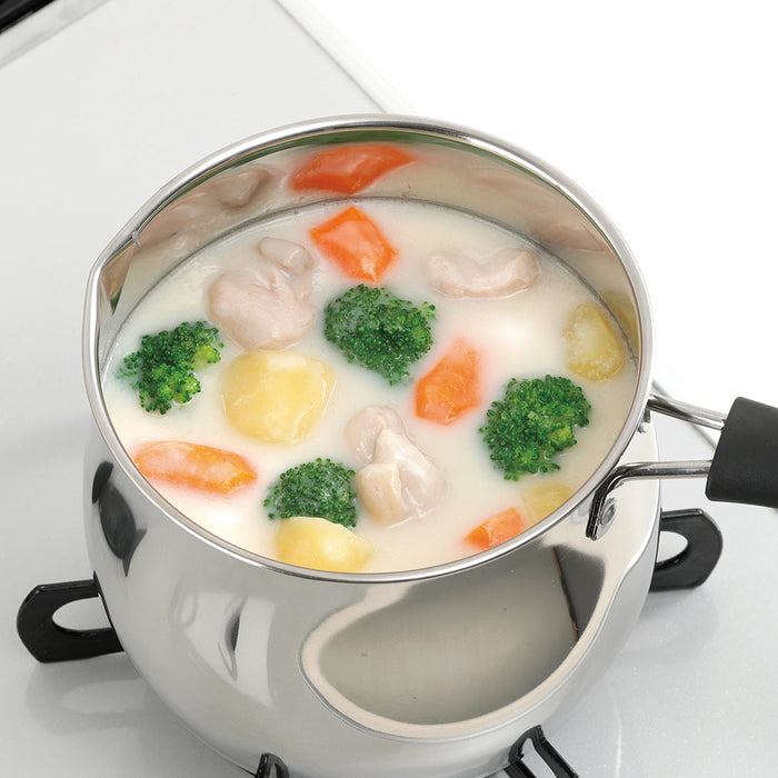 ナリック 18-8ステンレス製マルチポット17cm(2.6L)