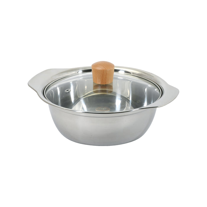 和楽庵 ステンレス製ガラス蓋付よせ鍋20cm — PEARL LIFE 公式