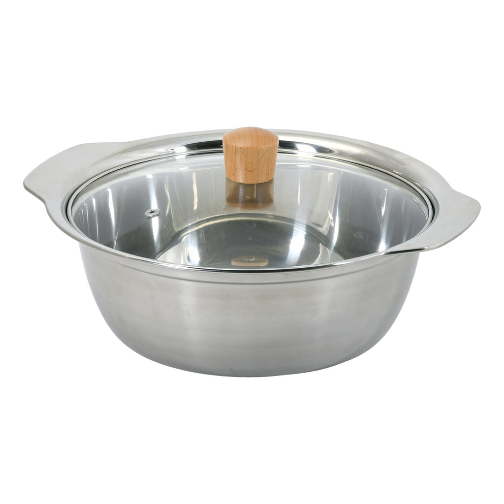 和楽庵 ステンレス製ガラス蓋付よせ鍋26cm — PEARL LIFE 公式