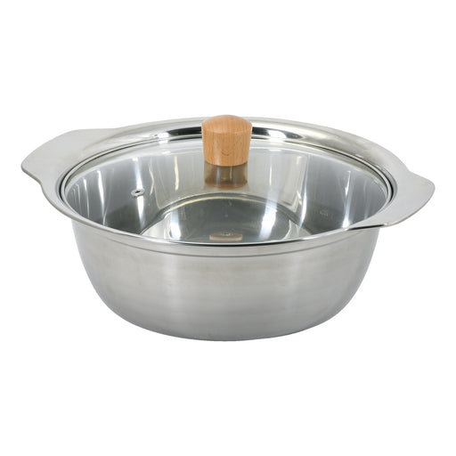 和楽庵 ステンレス製ガラス蓋付よせ鍋26cm — PEARL LIFE 公式