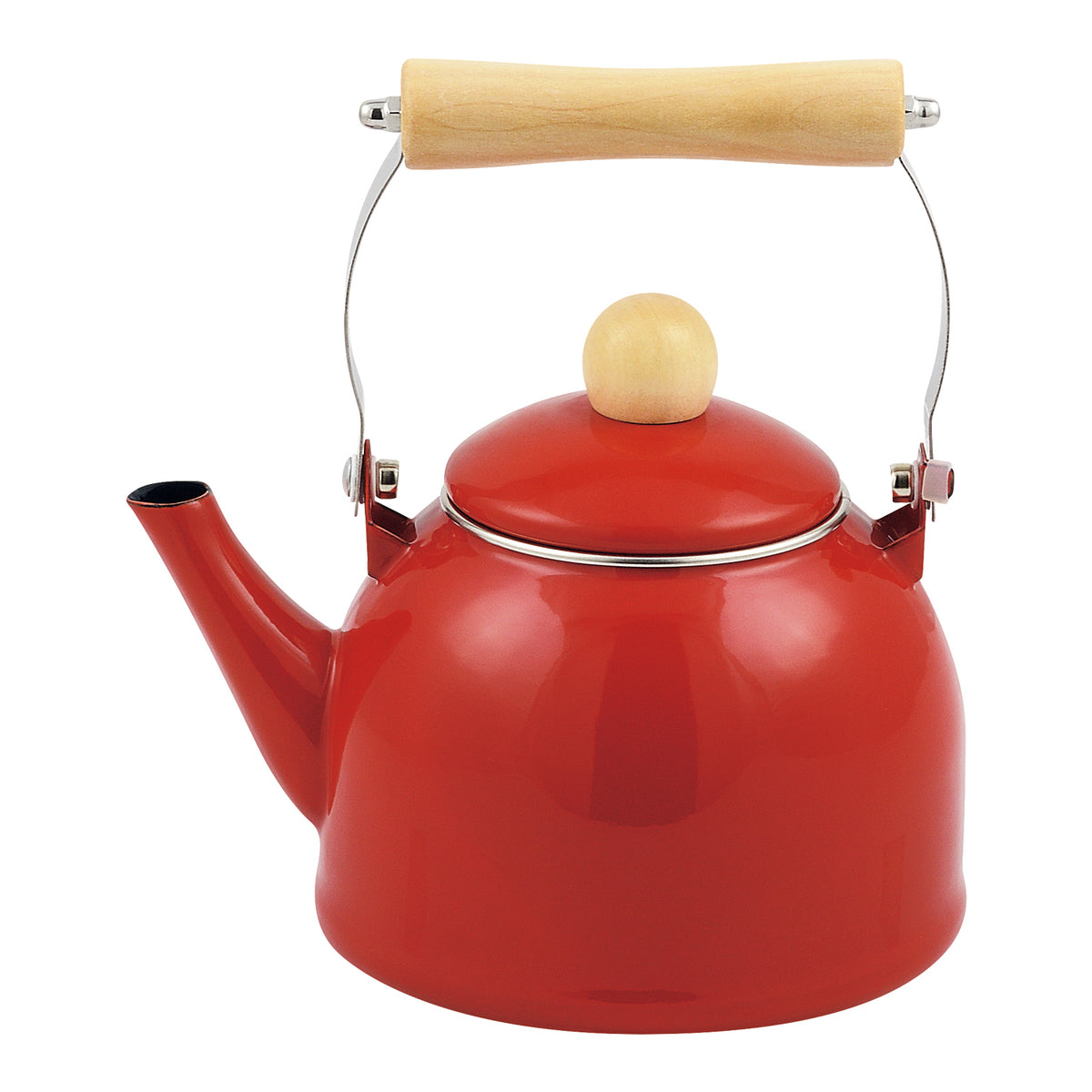 ジャストサイズ IH対応ホーローケトル1.6L(レッド) — PEARL LIFE 公式