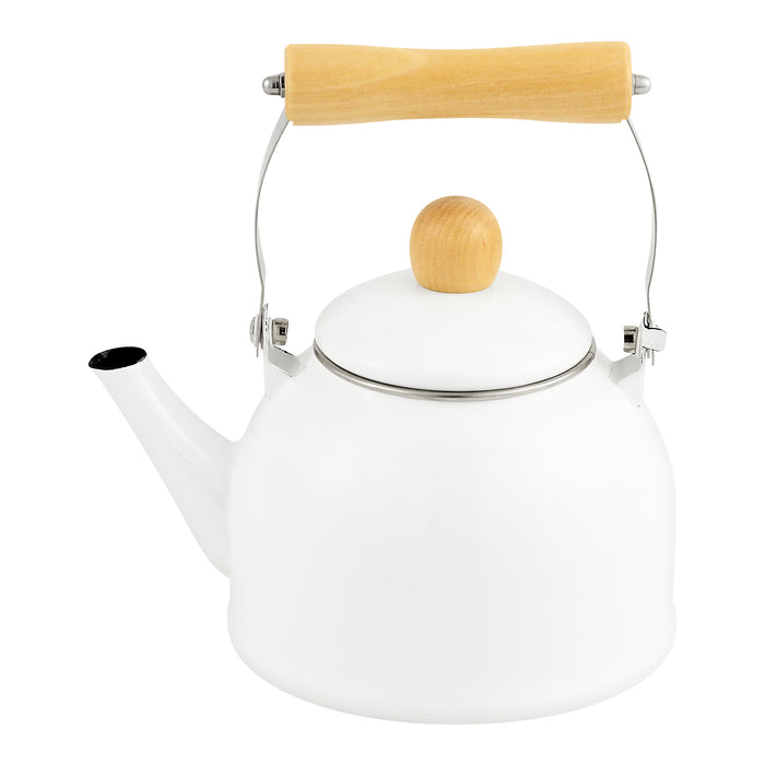 ジャストサイズ IH対応ホーローケトル1.6L(ホワイト)