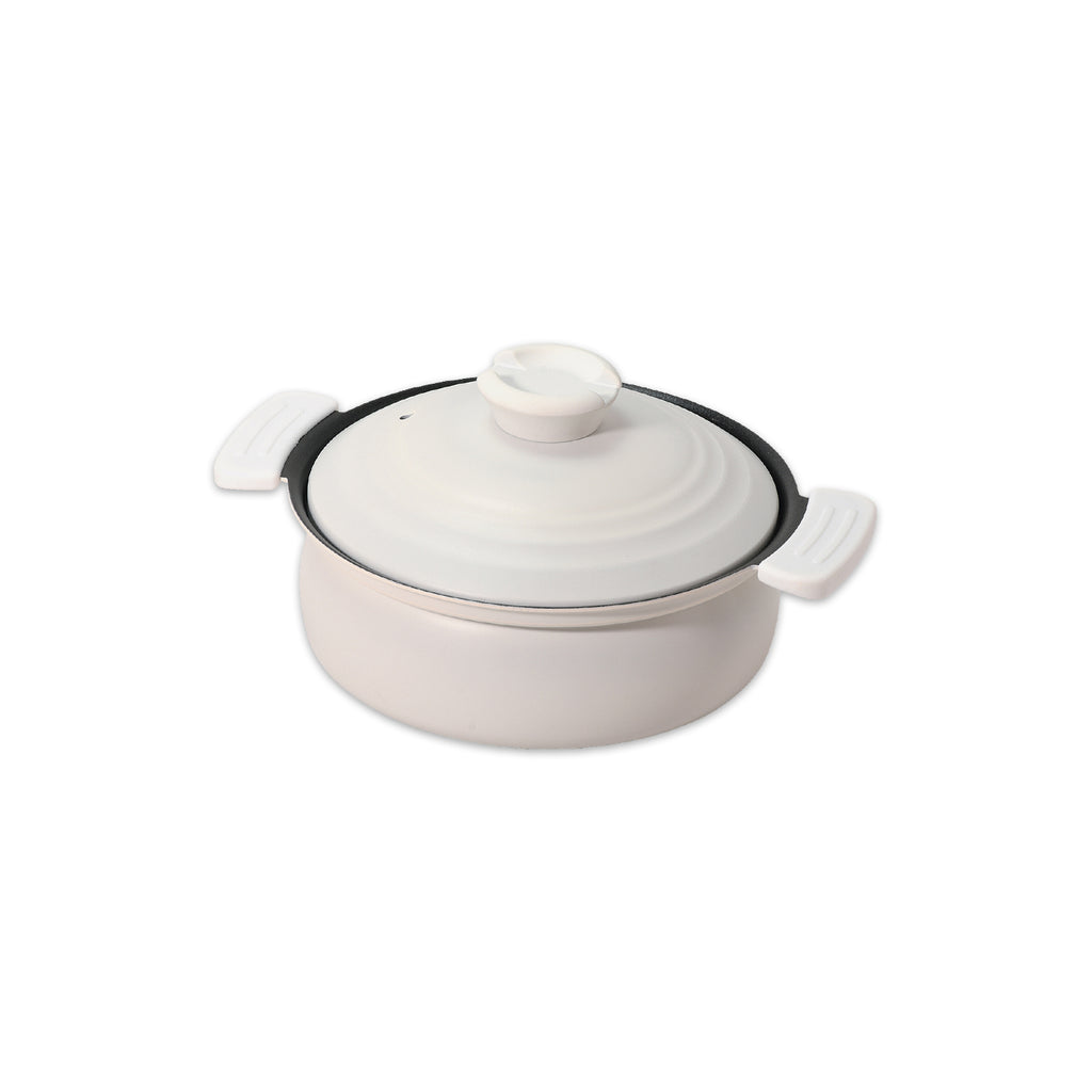 軽量ふっ素加工IH対応土鍋風卓上鍋18cm(ホワイト) — PEARL LIFE 公式