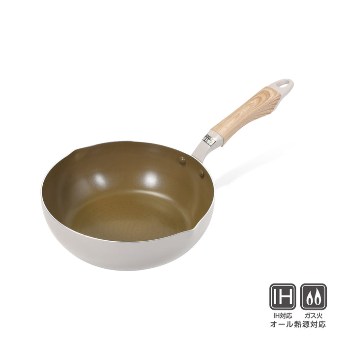 ロングライフスピンコート IH対応極深フライパン22cm