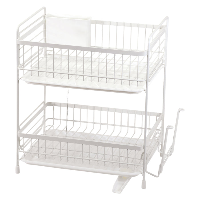 モデリエ 2段式水切りバスケット<レギュラー>ホワイト