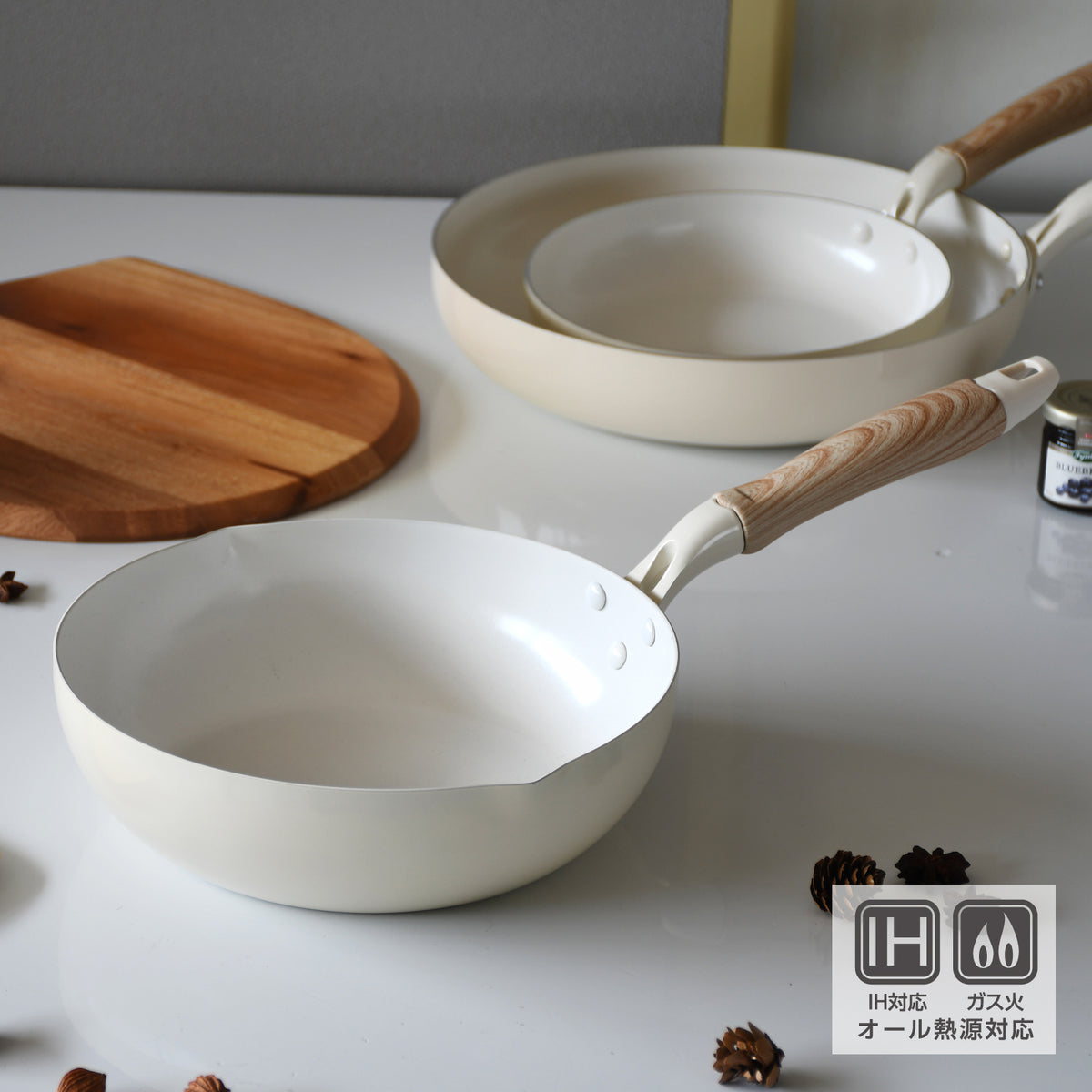 セラミール IH対応深型フライパン24cm — PEARL LIFE 公式オンライン