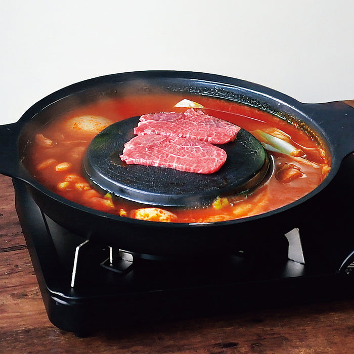 アルミ焼きしゃぶ鍋 焼きしゃぶ鍋 アルミ （フッ素加工） 五進 30cm