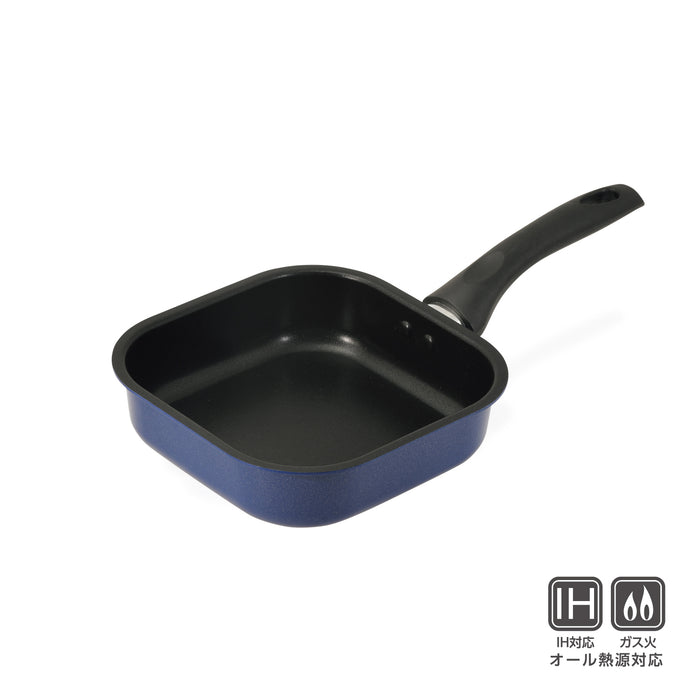ニューハコパン ふっ素加工IH対応角型フライパン18×18cm