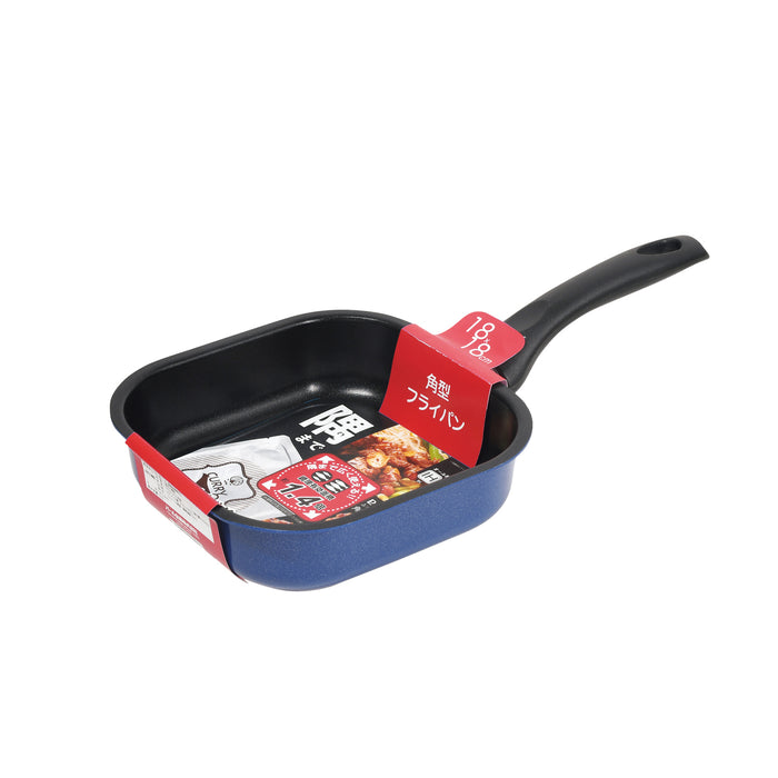 ニューハコパン ふっ素加工IH対応角型フライパン18×18cm