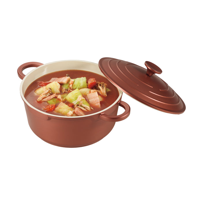 無水調理もできるじっくり煮込み鍋24cm