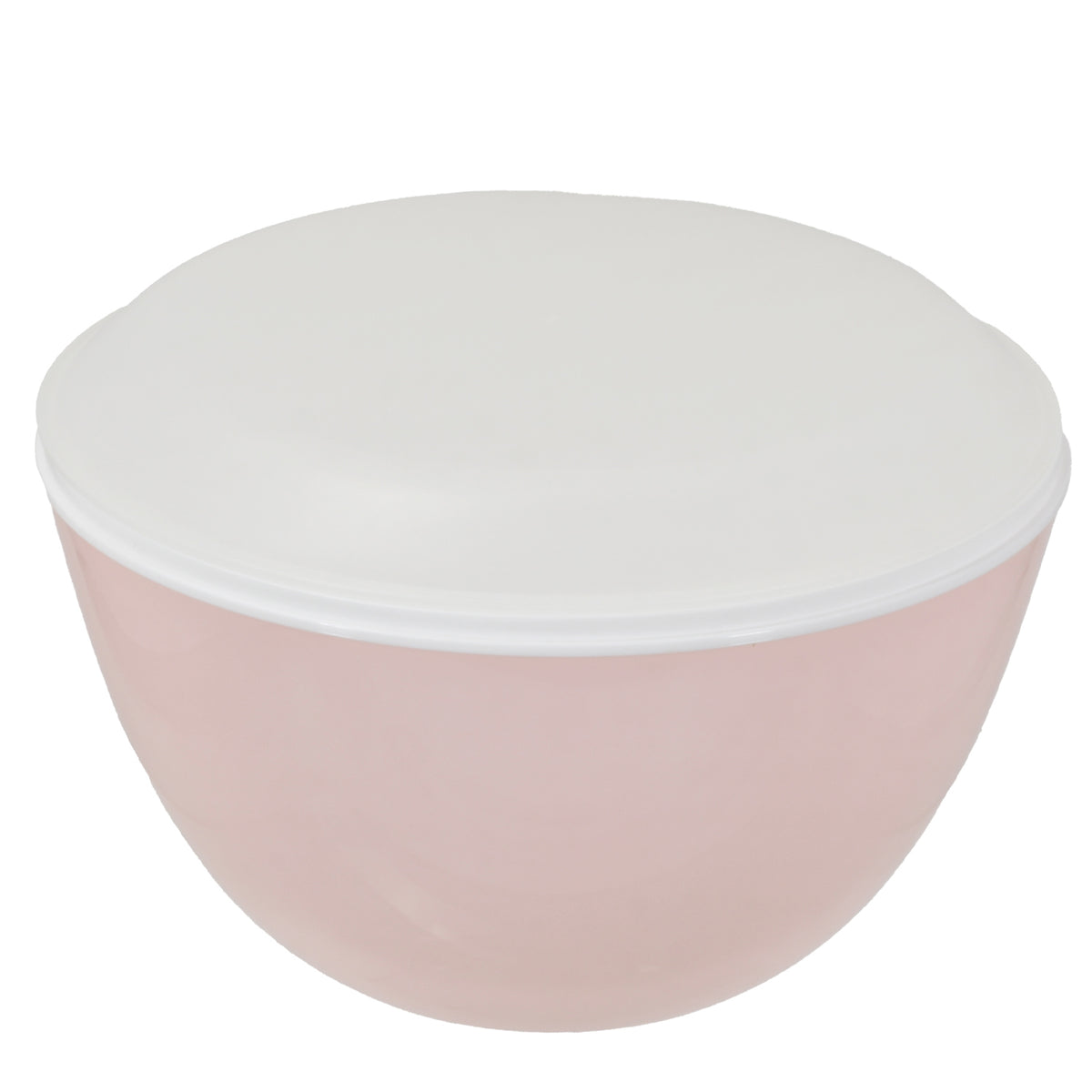 ララシャイン 抗菌耐熱カラーボウル19cm・ザル・フタ3点セット(クリア