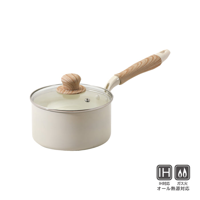 フライパンセット【ホワイト】片手鍋付