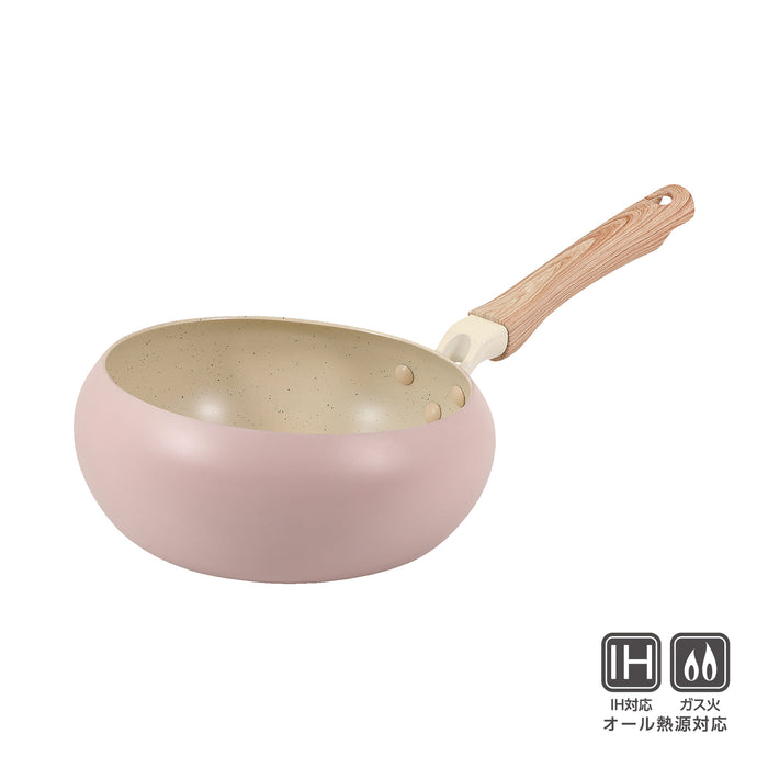 ちゃーぱん マーブルダイヤモンド加工IH対応深型フライパン22cm