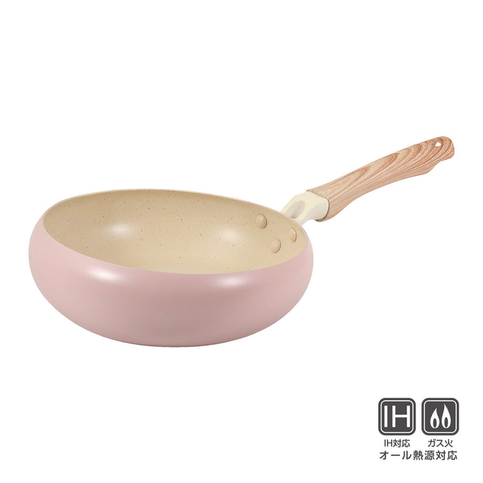 ちゃーぱん マーブルダイヤモンド加工IH対応フライパン24cm