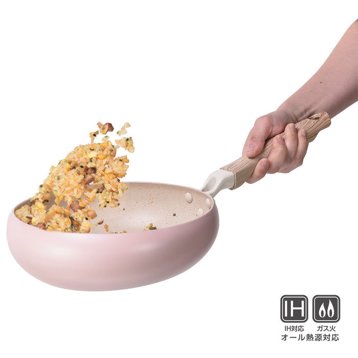 ちゃーぱん マーブルダイヤモンド加工IH対応フライパン26cm