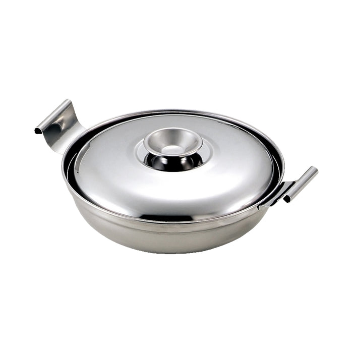 和楽庵 ステンレス製蓋付ちり鍋17cm