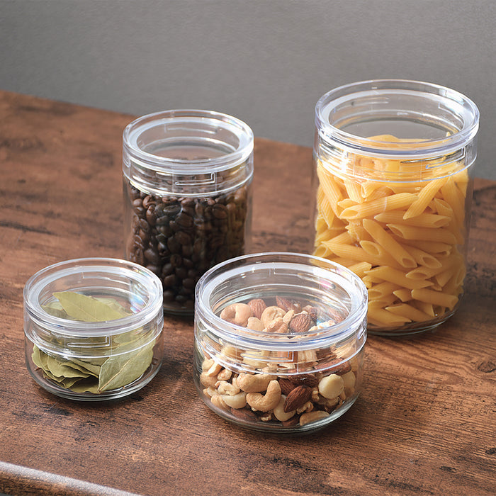 クラルテ ガラス製キャニスター430ml