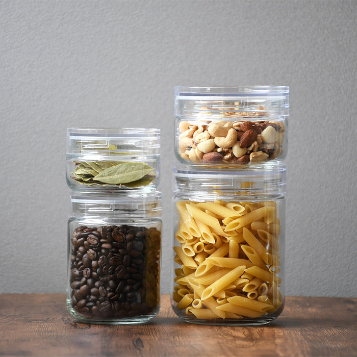 クラルテ ガラス製キャニスター820ml(広口)