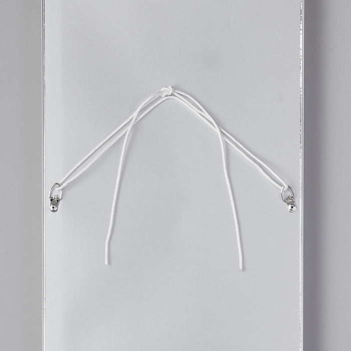 軽くて割れない壁掛けミラーⅡ　スノーホワイト　30×150