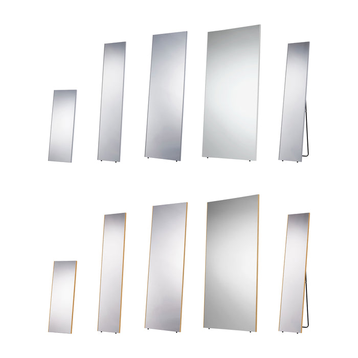 軽くて割れない壁掛けミラーⅡ　木目調ナチュラル　30×150