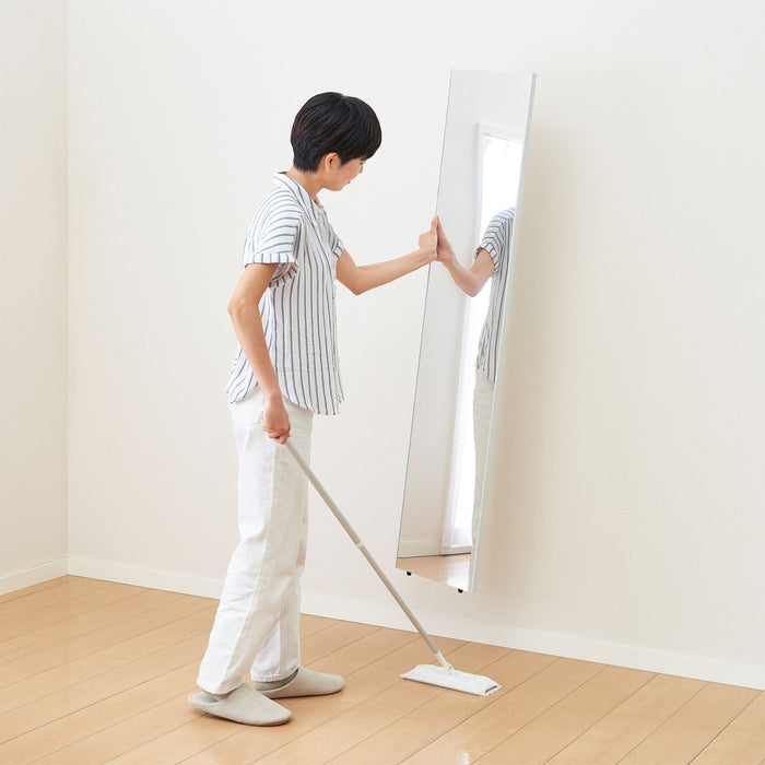 軽くて割れない壁掛けミラーⅡ　スノーホワイト　30×150