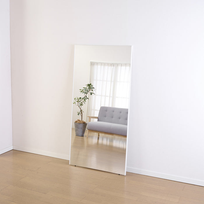 軽くて割れない壁掛けミラーⅡ　スノーホワイト　80×160