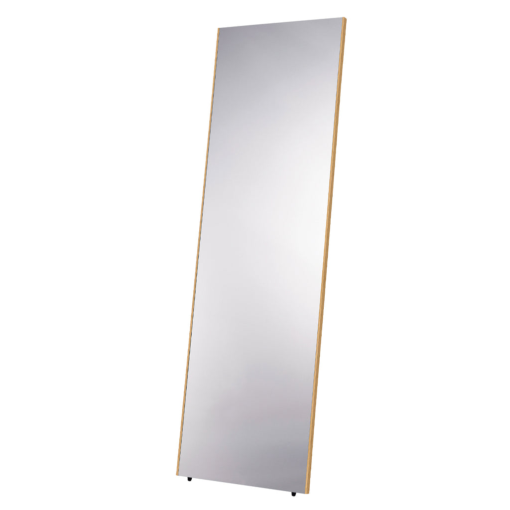 金属製壁掛けミラー 約520mm x 約420mm 軽くて割れない壁掛けミラーⅡ 木目調ナチュラル 50×160 — PEARL LIFE
