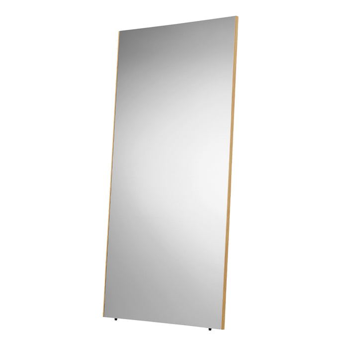 軽くて割れない壁掛けミラーⅡ　木目調ナチュラル　80×160