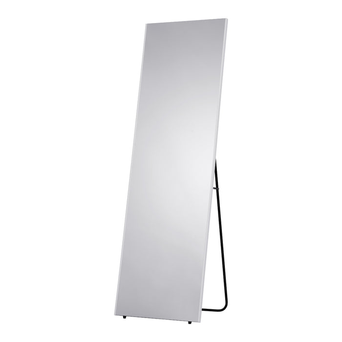 軽くて割れないスタンドミラー ホワイト 45×150 専用クロス付